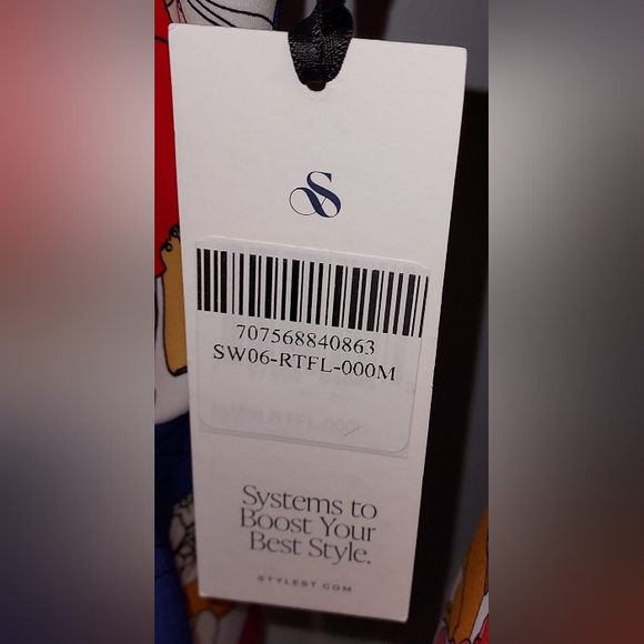 Stylest MultiColor Floral Print 3/4 Bell Sleeve Zip Front One Piece Swimsuit NWT - Picture 4 of 8